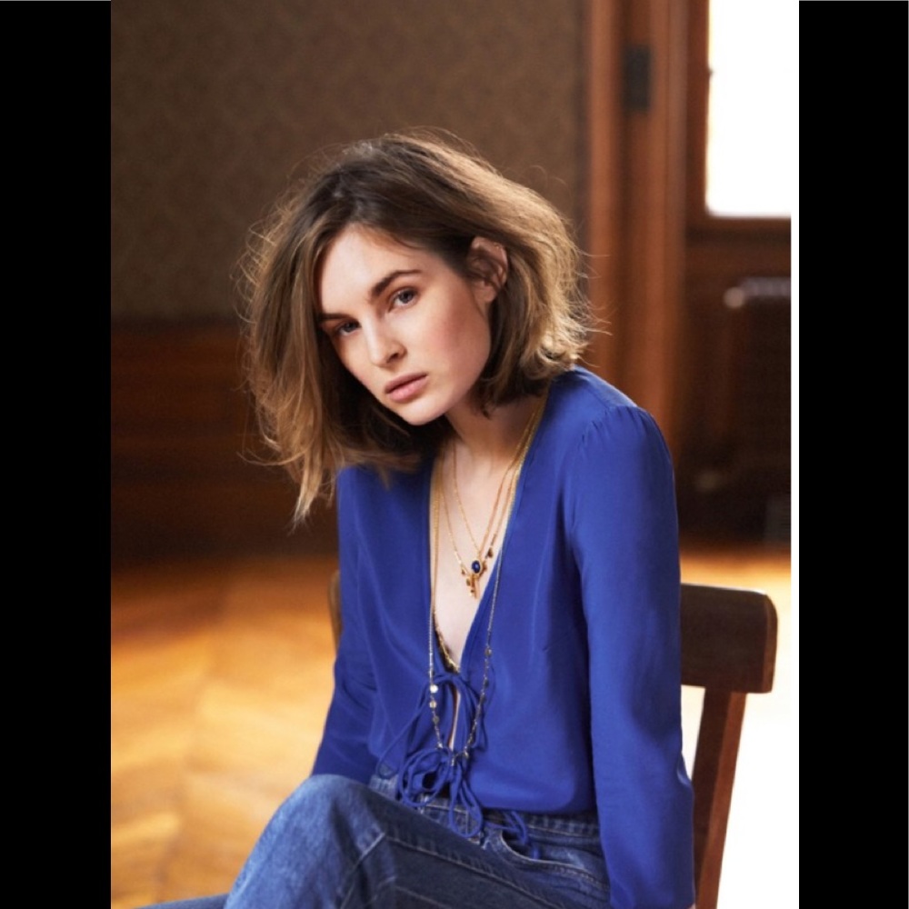 NWT Sezane Gloria Blouse